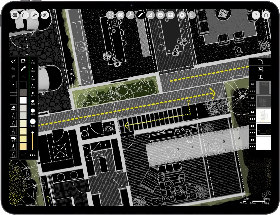 best App for architects _ iPad drawing for architecture _  house plan sketch